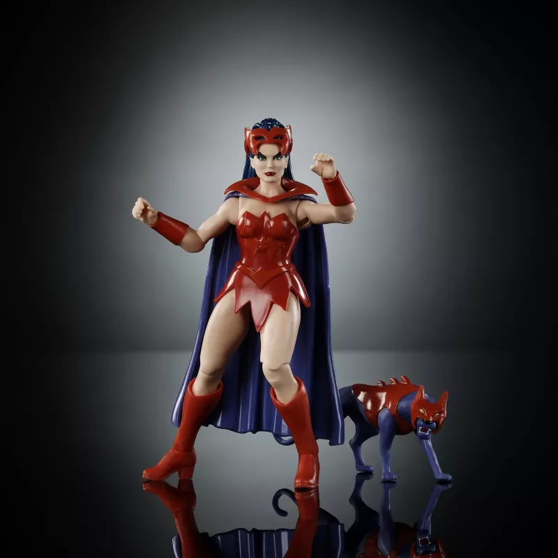 Figura de ação MATTEL MotU Origins Catra 5,5 polegadas – figura articulada colecionável