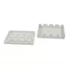 Synergy21 Keystone, suporte de módulo, patch panel para 4 módulos TP, montagem à superfície, branco (ABS)