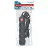Extensão elétrica ESPERANZA ELK212K — cabo de 1,5 m, 4 tomadas Tipo E, interior, preto