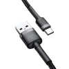 Cabo Baseus Cafule USB para USB-C 3A 1m (cinzento-preto)