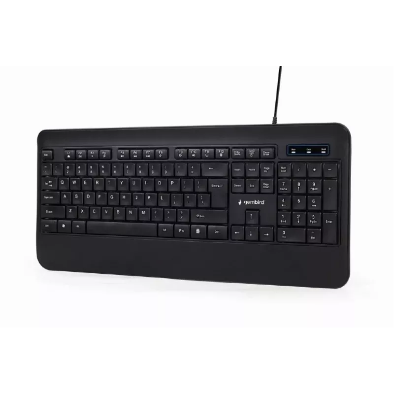 TECLADO MULTIMÉDIA USB ENG/PRETO KB-UML-03 GEMBIRD