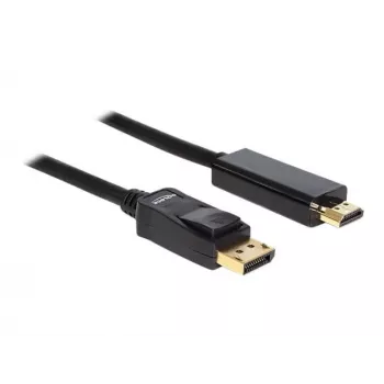 Cabo Delock DisplayPort 1.1 macho > High Speed HDMI-A macho passivo 2 m preto (82587)