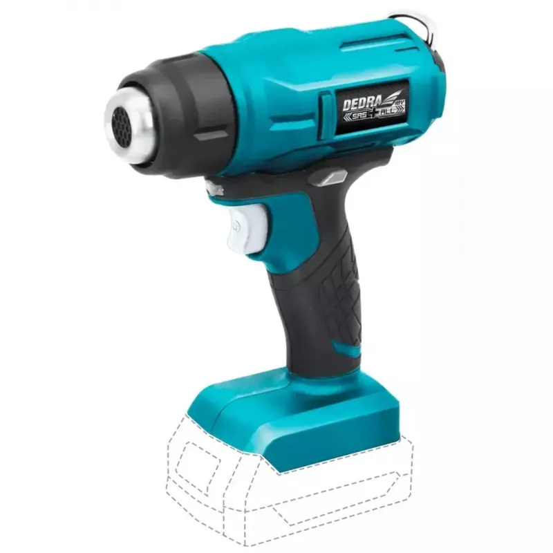 Pistola de ar quente Dedra DED7058 2000W com temperatura ajustável