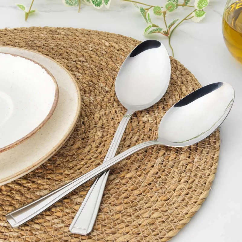 Conjunto de colheres de servir Salter BW09649 – 2 peças em aço inoxidável, aptas para máquina de lavar louça