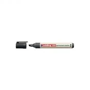 Marcador permanente Edding 22 EcoLine ponta biselada preto