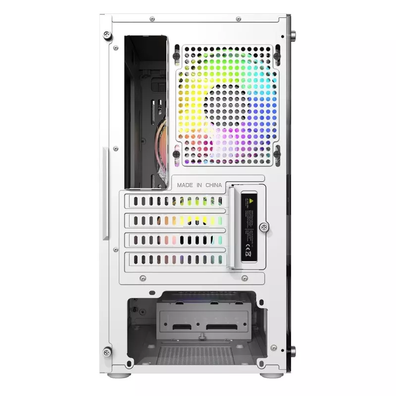 Caixa LOGIC ATOS ARGB Mini USB 3.0 branco