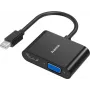 Adaptador de vídeo HAMA Classic Line Mini DisplayPort para VGA/HDMI 2em1, suporte Ultra HD 4K