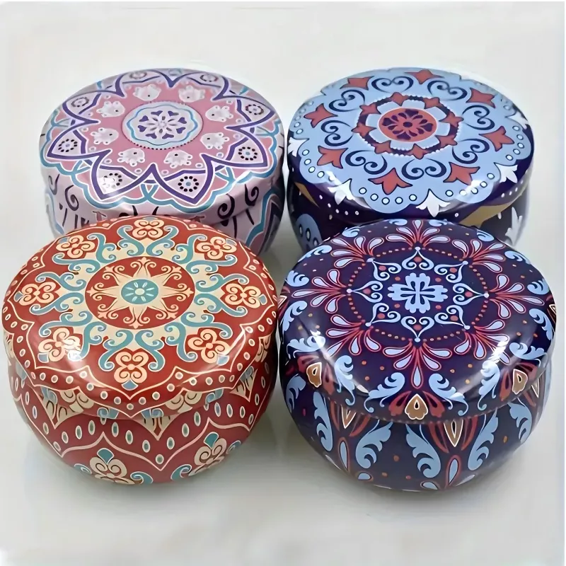 Conjunto de 4 velas de soja Extralink Home, velas perfumadas como decoração para presentes + caixa
