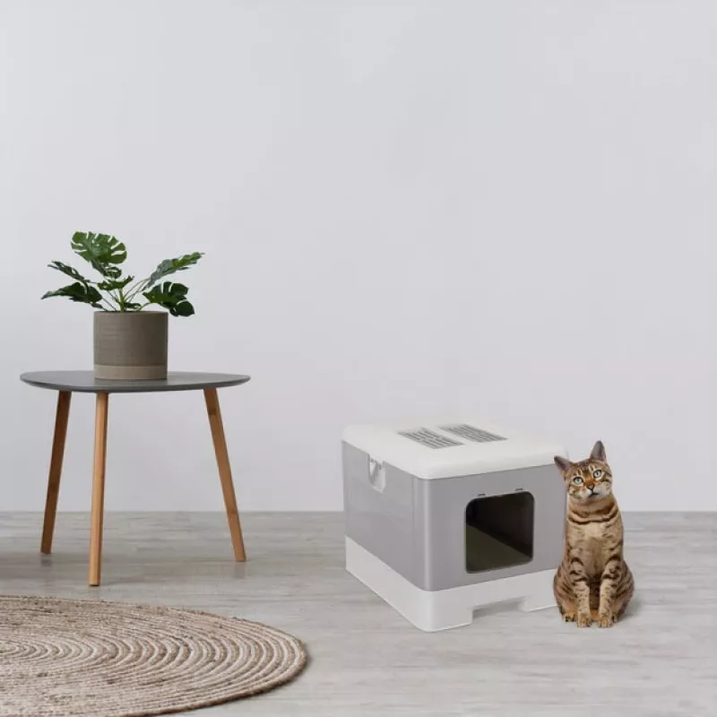 FERPLAST Sahara Lilac - caixa de areia para gatos - 52 x 39 x 40 cm