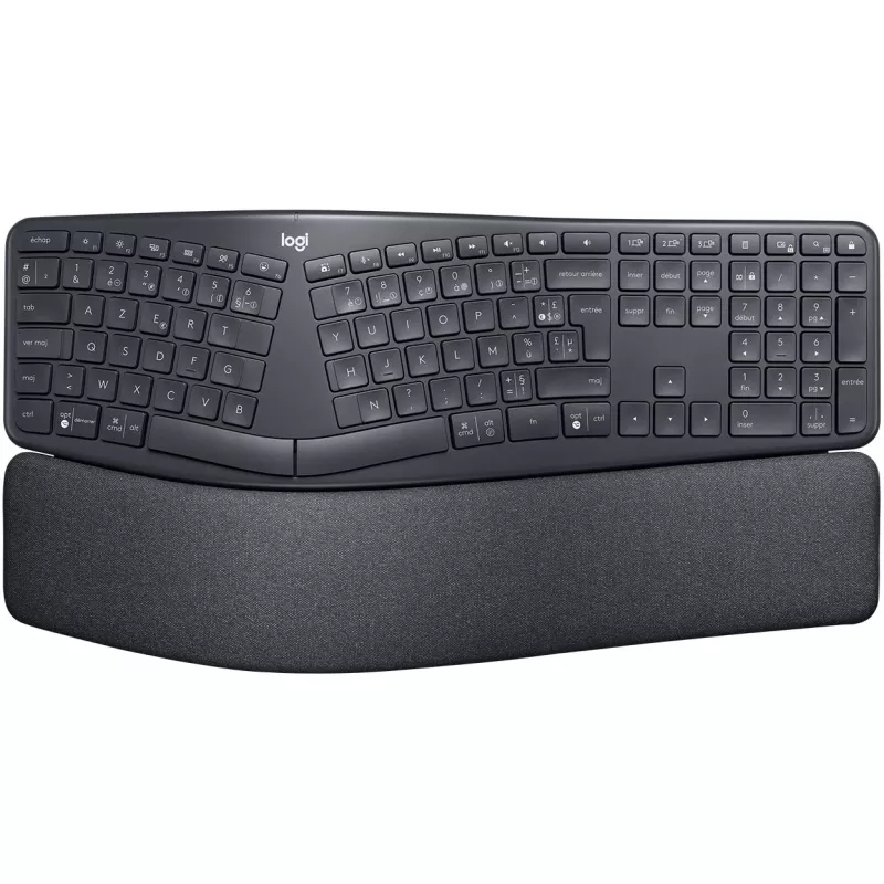 Logitech ERGO K860 for Business Teclado sem fios full-size AZERTY
