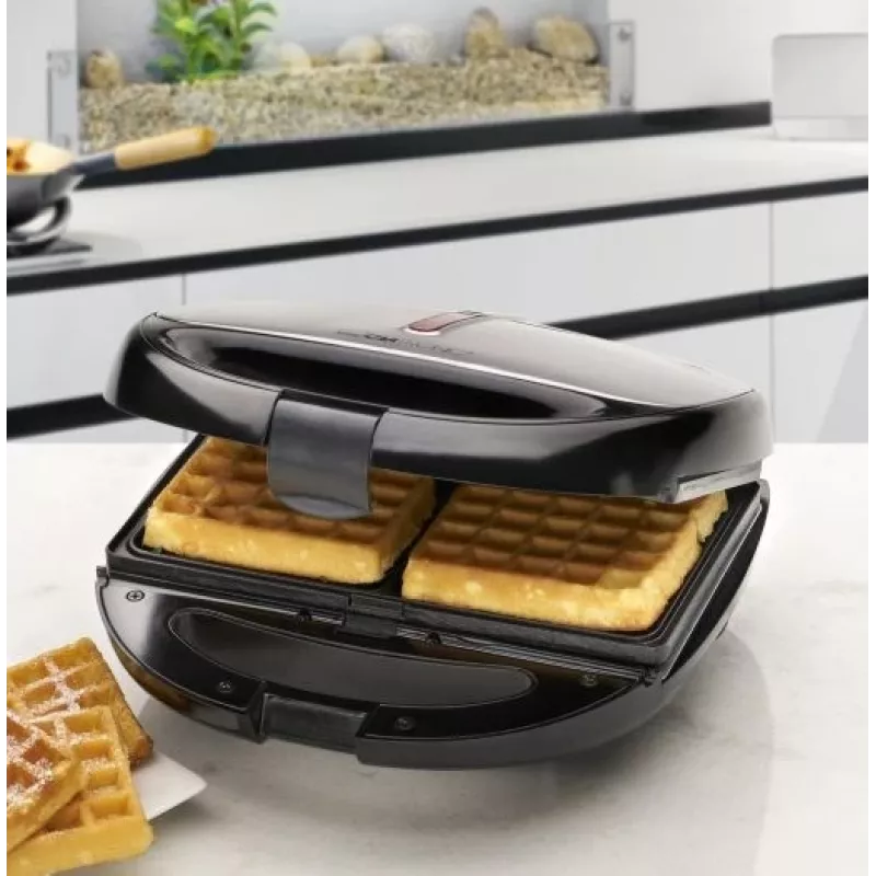 Clatronic ST/WA 3670 Máquina de sandes 800 W preto, aço inoxidável