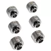 RAIJINTEK PELIAS SILVER D141806 — conjunto de 6 lâminas de ventoinha de dissipador prateadas/acessórios