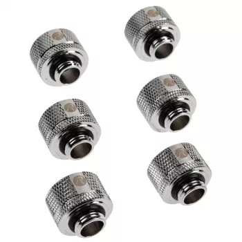 RAIJINTEK PELIAS SILVER D141806 — conjunto de 6 lâminas de ventoinha de dissipador prateadas/acessórios