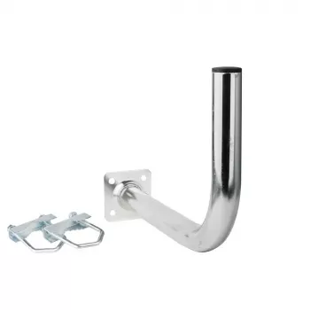 Suporte de varanda Extralink L400 400mm com abraçadeiras em U M8 aço galvanizado