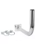 Suporte de varanda Extralink L400 400mm com abraçadeiras em U M8 aço galvanizado