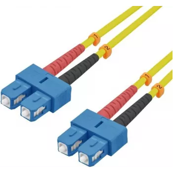 Cabo de rede de fibra ótica helos 216668 9/125µm OS2 SC-SC duplex 15m