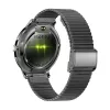 Smartwatch Colmi V89 aço preto com medidor de frequência cardíaca, à prova de água