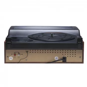 Gira-discos retro Denver VPR-190MK2 com rádio e altifalantes incorporados