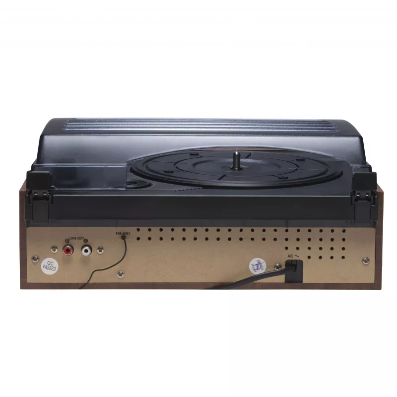 Gira-discos retro Denver VPR-190MK2 com rádio e altifalantes incorporados