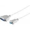 Cabo ShiverPeaks 78065-2 conector fêmea Sub-D de 9 pinos (DB9) para 25 pinos (DB25), comprimento 2 m
