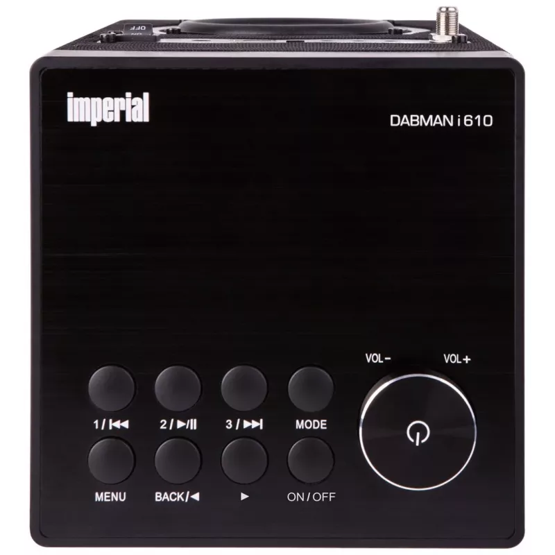 Imperial DABMAN i610 preto rádio DAB