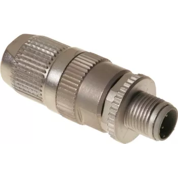 Conector M12 de 4 pinos com codificação D Harting HARAX – conector circular industrial para sinal/dados