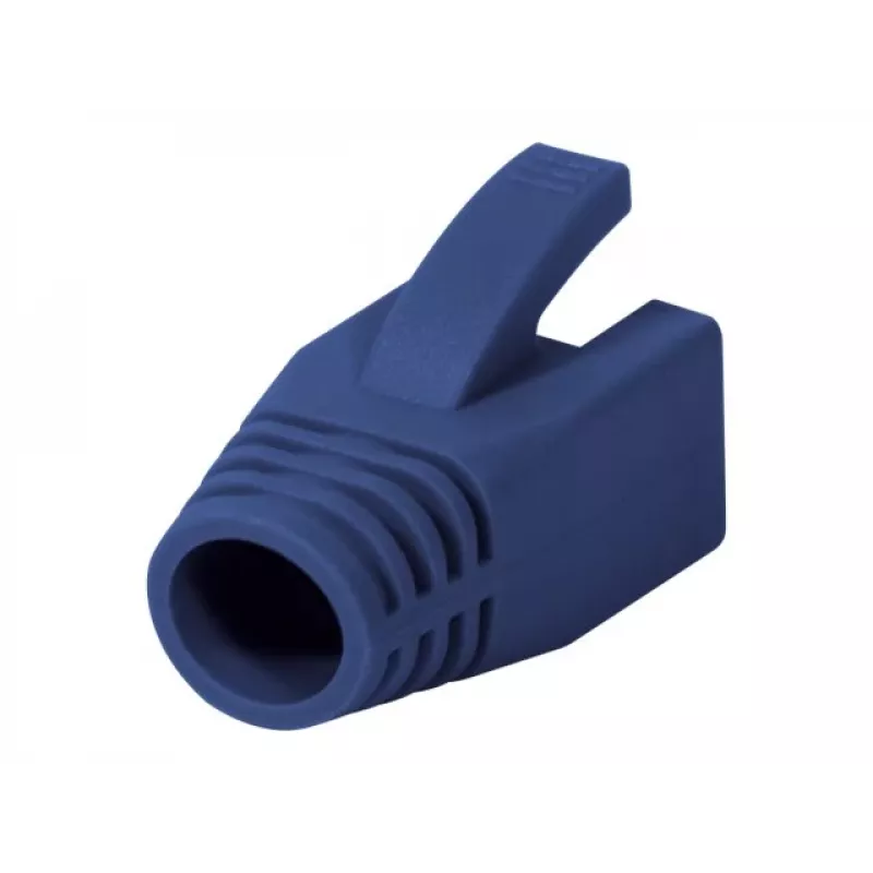 Logilink | Bainha de alívio de tração para ficha RJ45, 8,0 mm (50 unid.) | MP0035B | azul