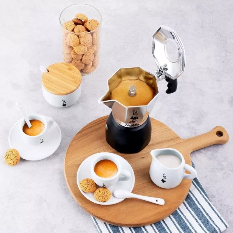 Bialetti Brikka 2023 cafeteira moka, 4 chávenas (0,17 l), preta / aço inoxidável