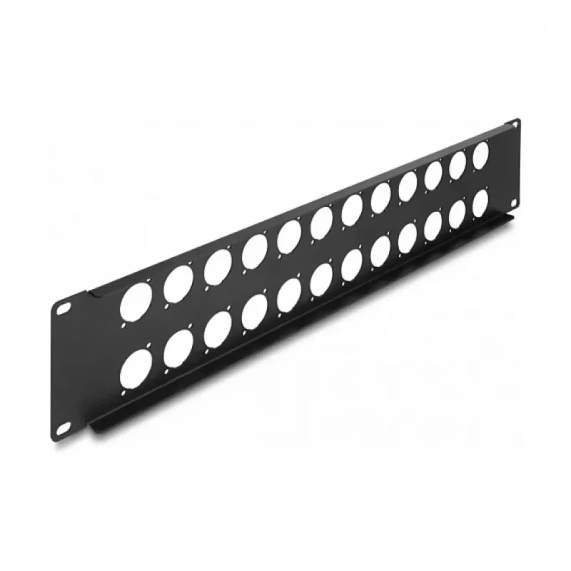 Acessório para patch panel DeLOCK 88055 montagem em rack 2U preto