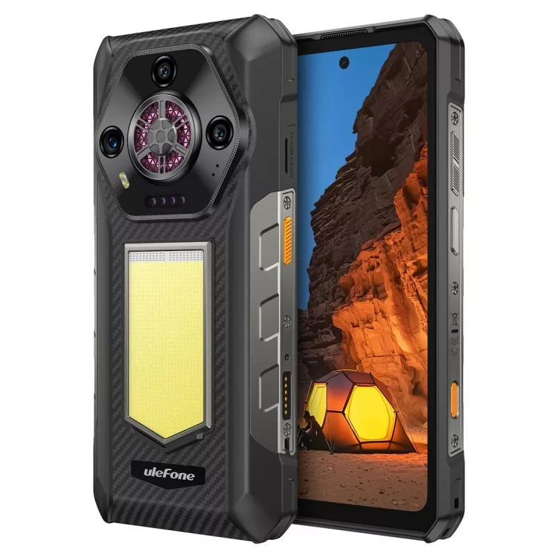 Smartphone robusto UleFone Armor 30 4G com Helio, 12 GB RAM, 512 GB armazenamento, preto, classe energética A
