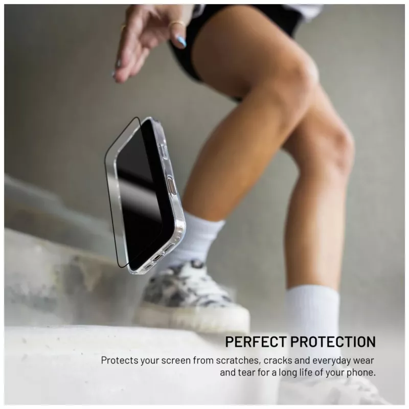 Película protetora de ecrã em vidro temperado FIXED para Apple iPhone 17 Pro 2.5D preto