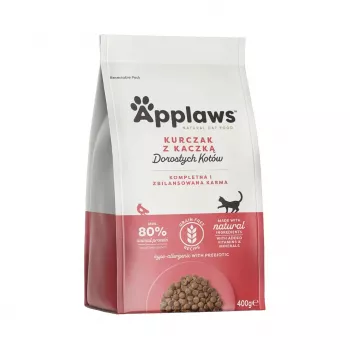 APPLAWS Adult Chicken com Pato - Alimento seco para gatos - 400 g