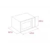 Teka MW FS20 WH forno micro-ondas, 20 l, 700 W, preto/branco