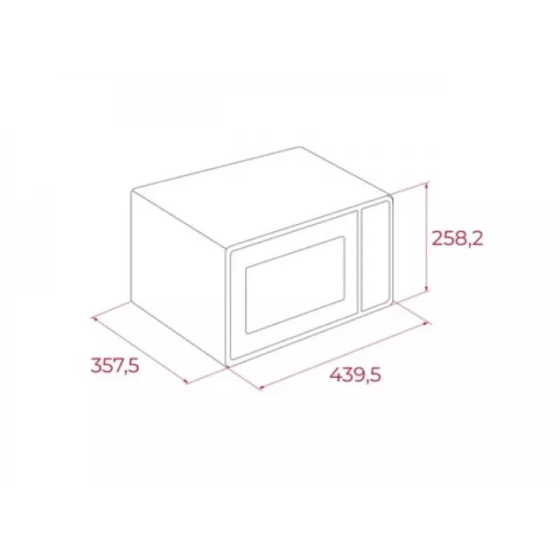 Teka MW FS20 WH forno micro-ondas, 20 l, 700 W, preto/branco