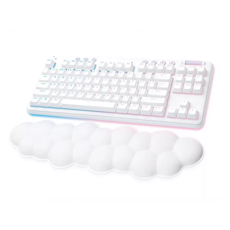 Teclado gaming sem fios Logitech G715 - Off White - Fra - Central (920-010459)