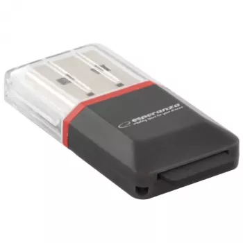 Leitor de cartões Esperanza EA134K preto, prateado, transparente USB 2.0