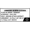 Kit de construção Cobi Blocks Junkers JU 87G-2 Stuka 571 peças kit de modelismo