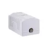Tomada de ligação Lanberg OU5-0001-W RJ-45 branca