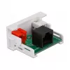 Módulo DeLOCK Easy 45 2 x conector fêmea RCA para conector fêmea RJ45 22,5 x 45 mm
