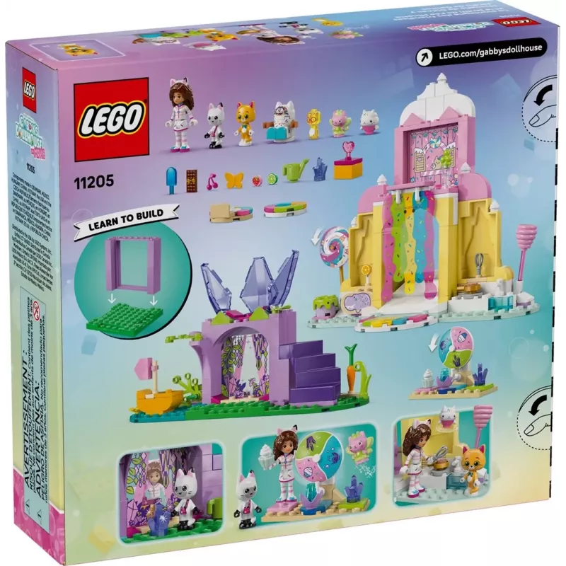 Brinquedo de construção LEGO Icing Mountain and Kitten Garden 11205 — 263 peças, 3 minifiguras, a partir dos 4 anos