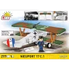 Conjunto de construção Cobi Blocks Nieuport 17 C.1 277 peças — kit de avião modelo, conjunto de blocos de encaixe colecionável