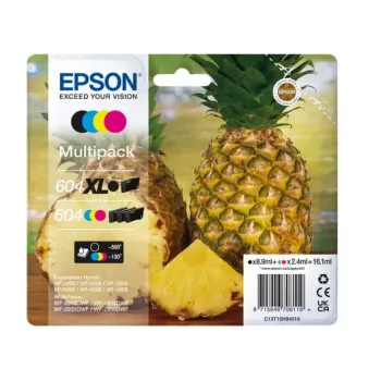 Tinteiro Epson 604XL 4 unid. original alto (XL) alcance preto, ciano, magenta, amarelo