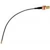 Cabo coaxial MikroTik ACSMAUFL conector fêmea SMA reto 1 m preto
