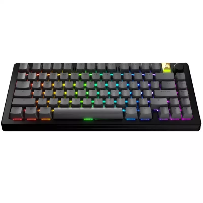 Teclas GLORIOUS GPBT Basics PBT Dye-Sub Armor cinzento layout ANSI