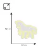 Letreiro de néon LED MANTA SNL103WH – motivo cavalo, branco