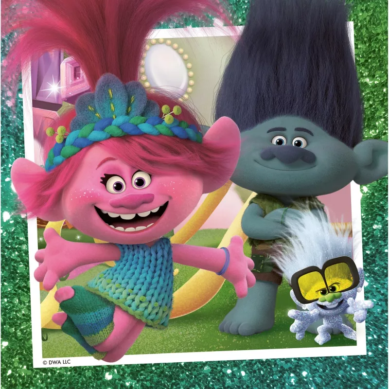 Puzzle infantil Trolls 3 (3x 49 peças)