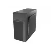Caixa de PC NATEC Helix Mini Tower preto — microATX/Mini-ITX, 3×3,5 polegadas + 5×2,5 polegadas, GPU 33 cm, ligações USB-C/USB-A