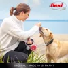 Trella retrátil Flexi New COMFORT 8 m preta, cinzenta para cão