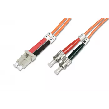 Cabo de rede de fibra ótica multimodo - LC - ST - 10 m - I-VH - OM2 - LC - ST