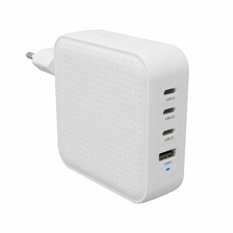 Hyper HyperJuice 100W USB-C GaN Carregador de viagem 3C+1A - Branco (HJ1002WHWWGL)